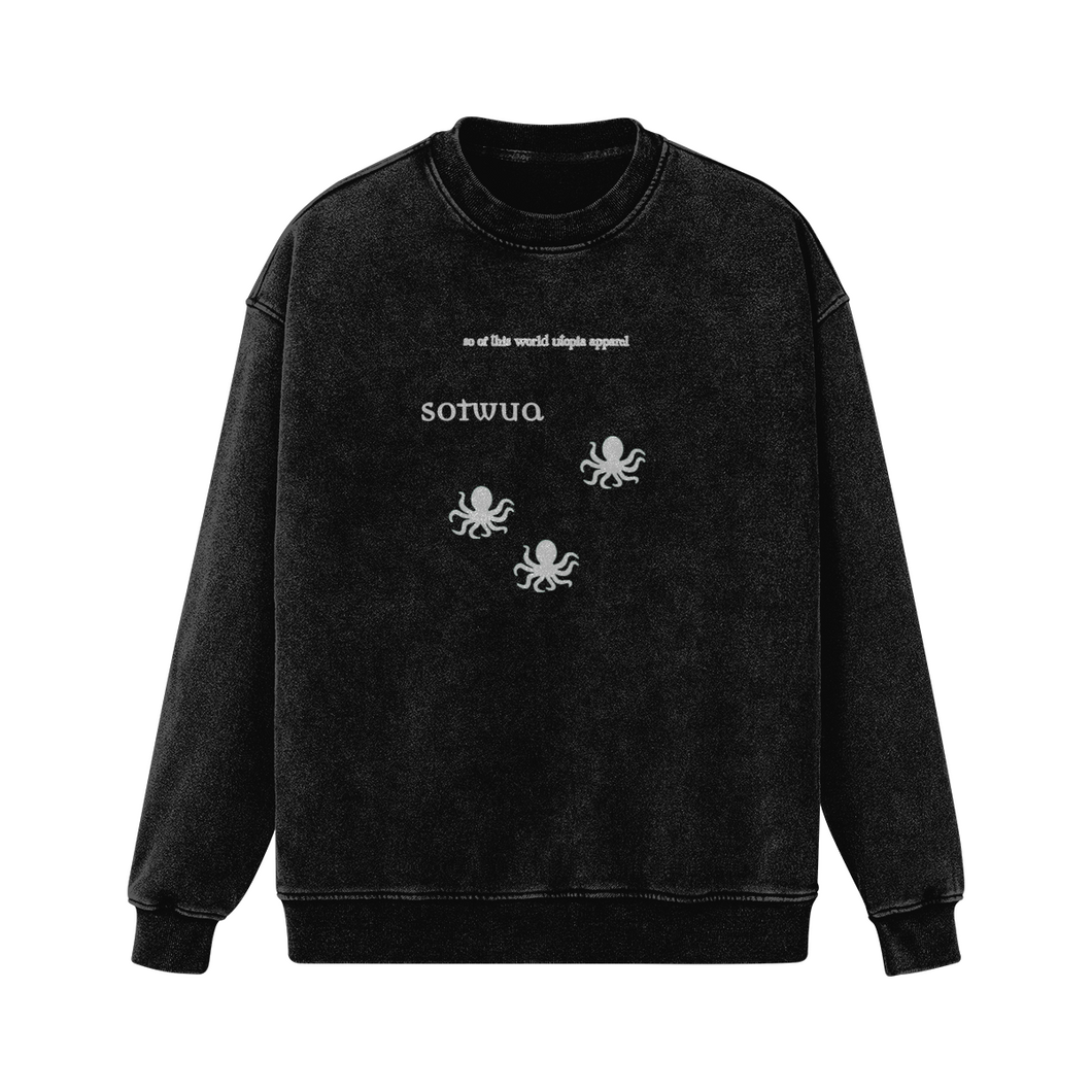 S.O.T.W.U.A. Octentacled: Tri'd Snow Wash Crewneck